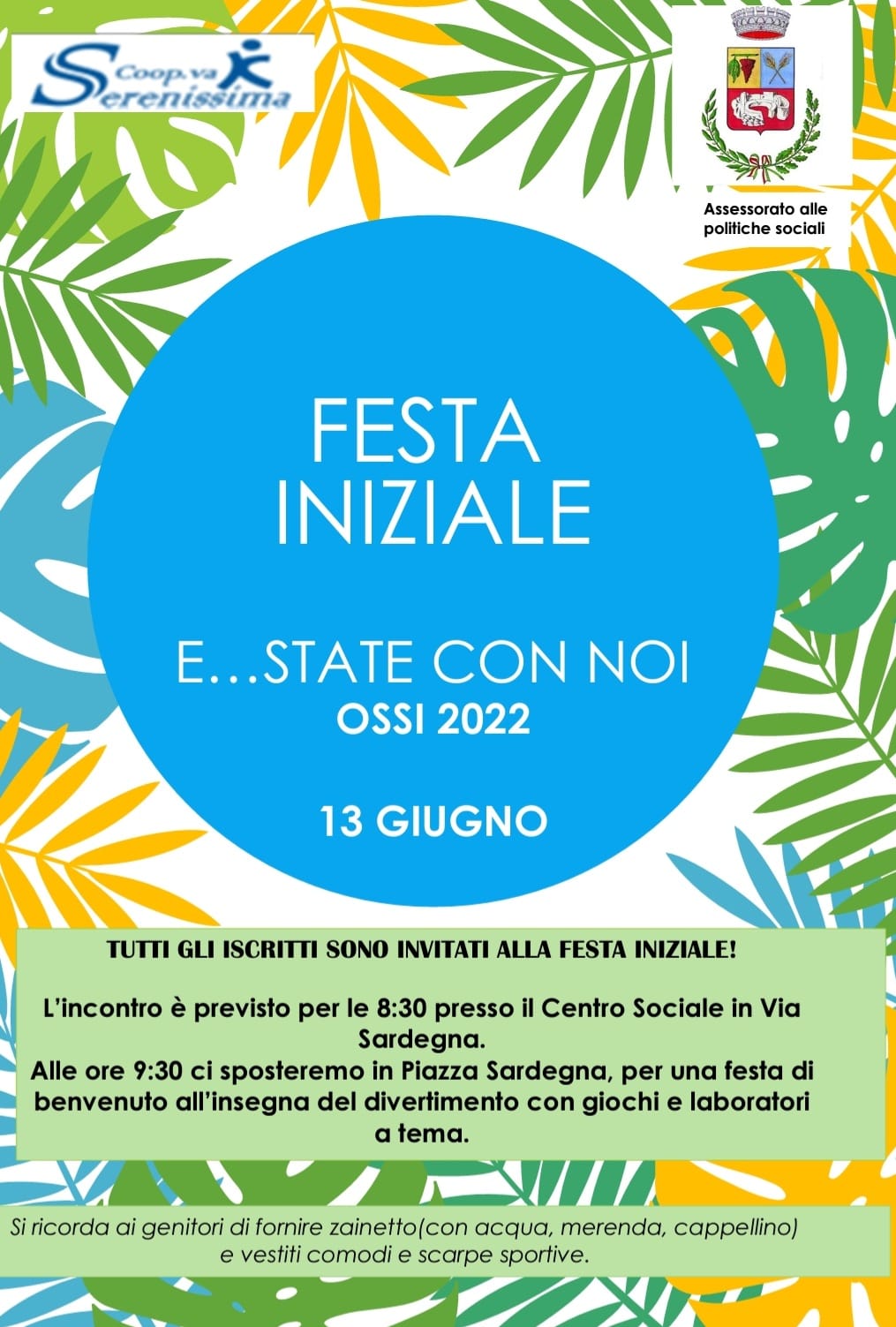 Inaugurazione del centro estivo 13 Giugno 