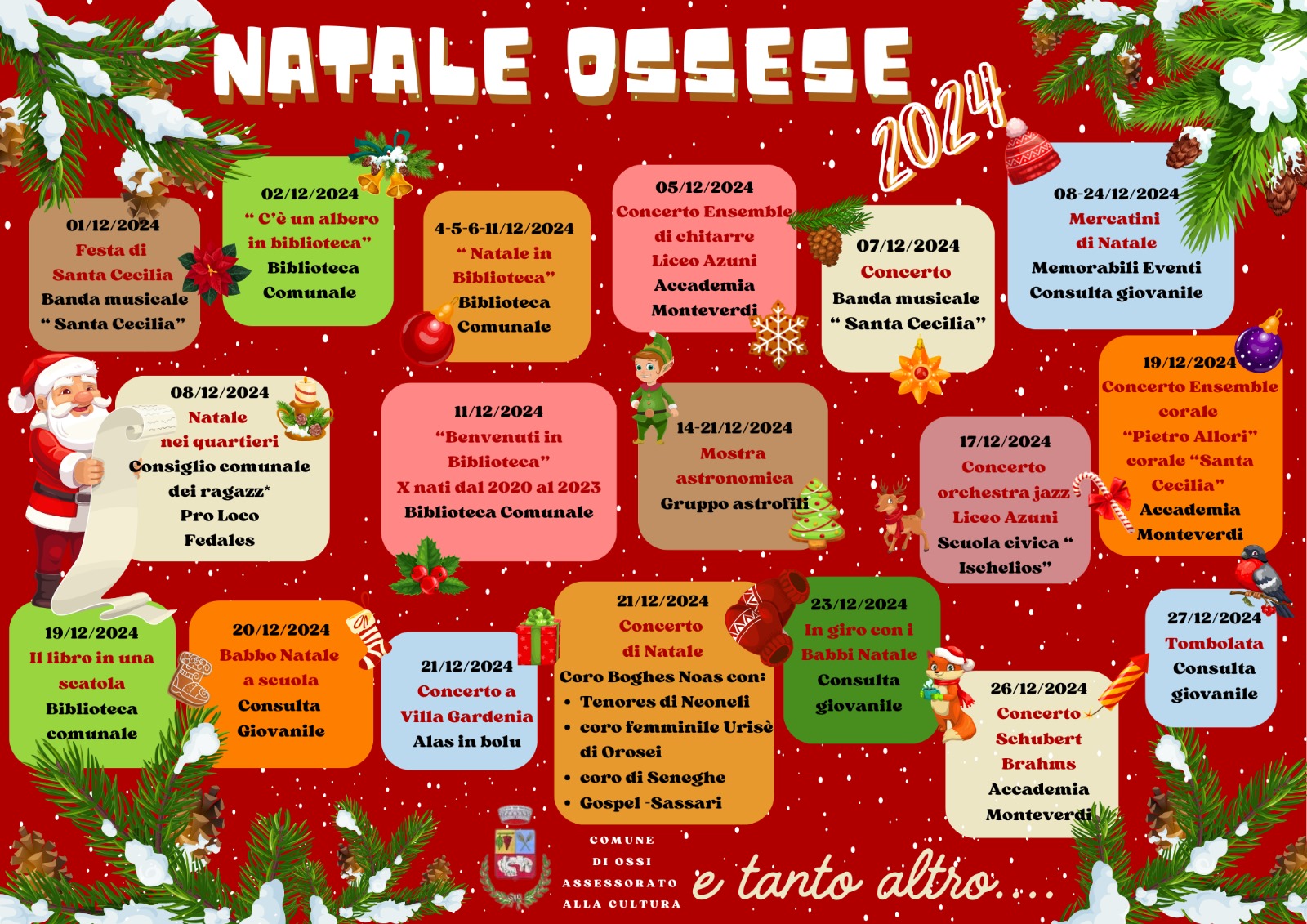 Calendario Eventi Natalizi 2024