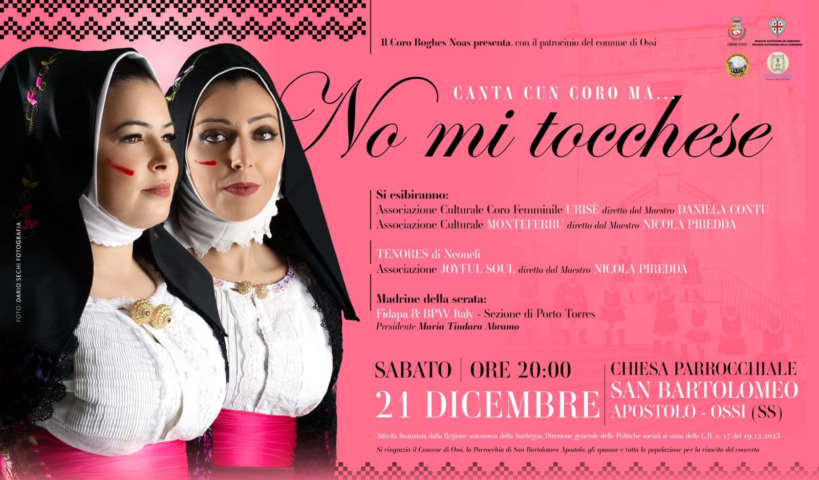 Canta cun coro ma...No mi tocchese Sabato 21 dicembre ore 20:00